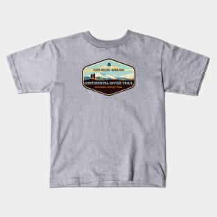 Continental Divide Trail - New Mexico Colorado Wyoming Idaho Montana - trail hiking badge Kids T-Shirt